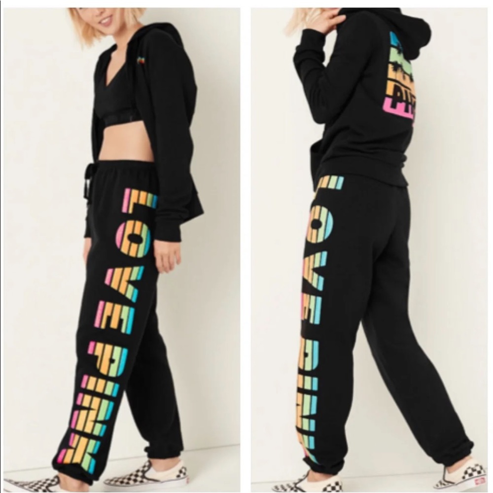VS Pink rainbow classic pants xxl